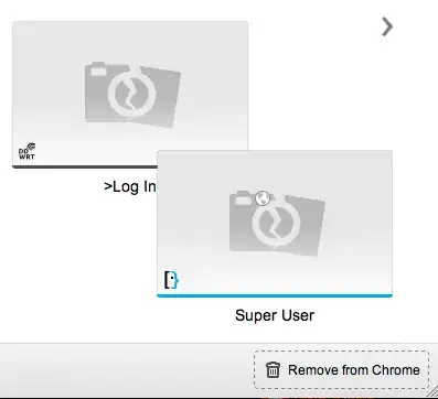Remove from Chrome area visible when dragging starts