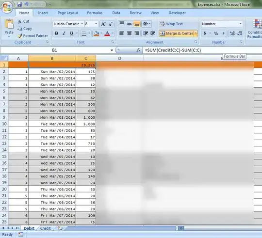 Excel sum A2 to A∞