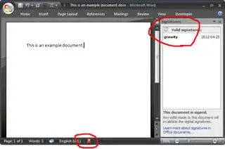 Word 2007 screenshot
