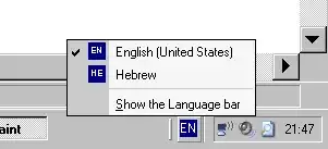 language change menu