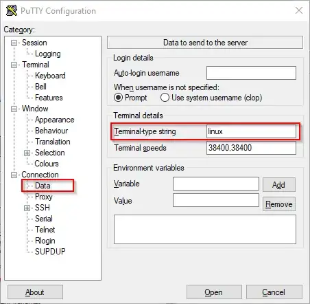 Screenshot of relevant setting