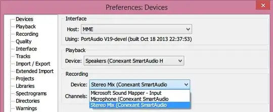 Audacity recording source