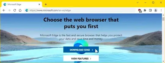 The home page of Microsoft Edge.