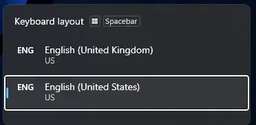 Keyboard layouts when I press Ctrl+Shift