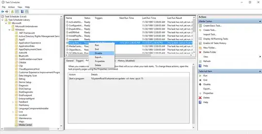 right-click menu → "Disable"