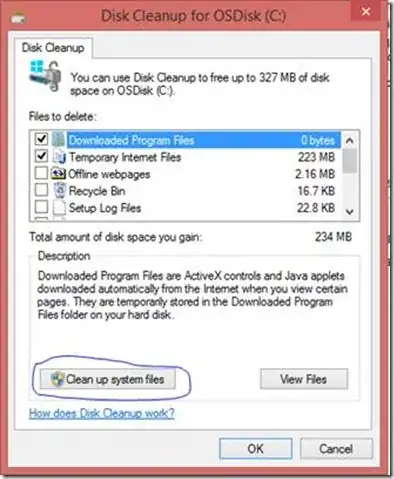 disk cleanup tool