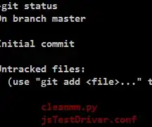 Red on black screenshot