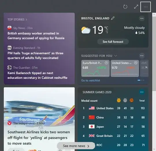 screenshot of popup window in bottom-right of screen