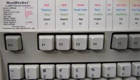 function key template