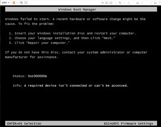 Boot Manager Error