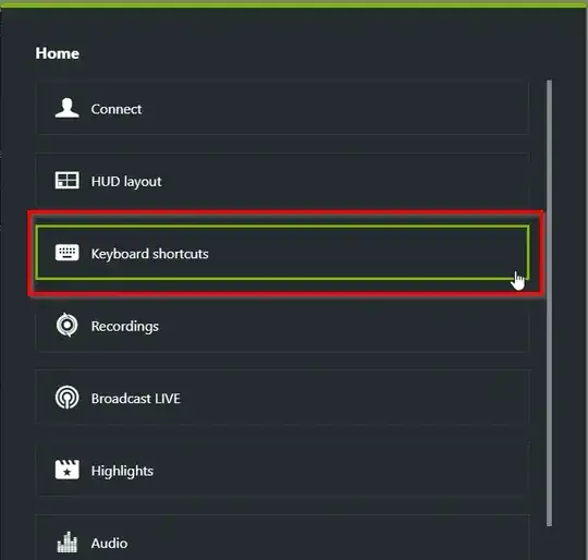 Open shortcut settings