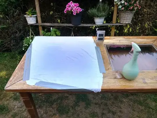 Sheet stuck with Duct-tape