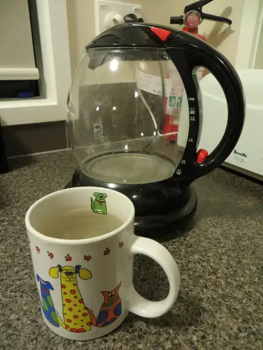 Electric kettle and dog mug