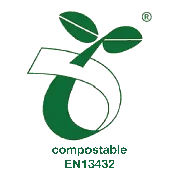 EU compostable plastic logo