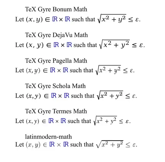 texgyremath fonts