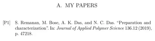 A. MY PAPERS//[P1] S. Remanan, M. Bose, A. K. Das, and N. C. Das. “Preparation and characterization”. In: Journal of Applied Polymer Science 136.12 (2019), p. 47218.