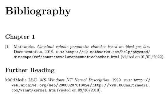 Bibliography for Chapter 1 with numbers. Further reading without numbers.