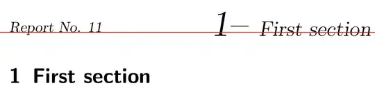 The header baselines don't match