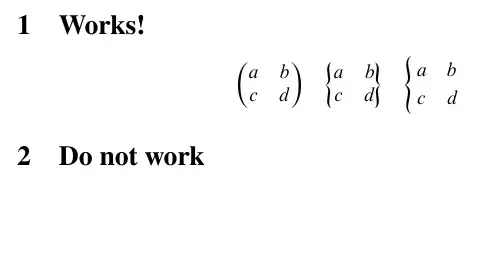 new definitions of matrices and cases