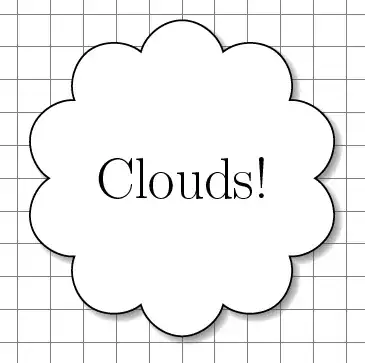 cloud with a fuzzy shadow