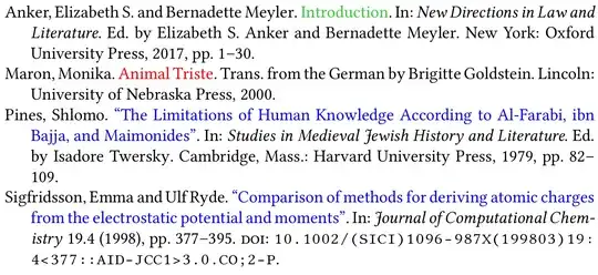 The title of the @book has no special formatting.