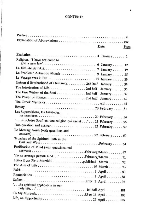 ToC to be republished