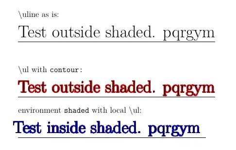 test underline with contour