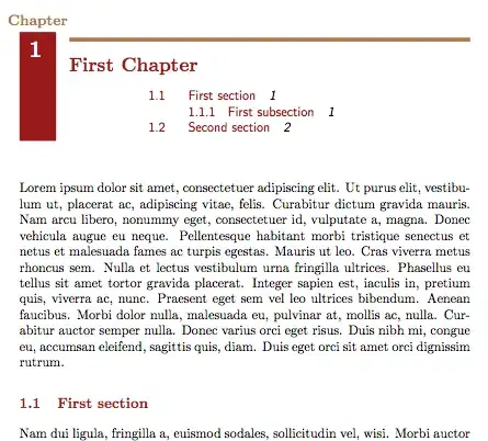 Correct chapter head