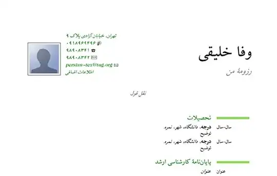 example use of <code>bidimoderncv</code> with <code>classic</code> style