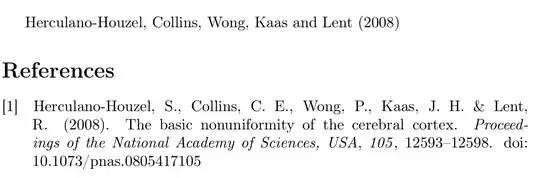 Numbered APA bibliography.