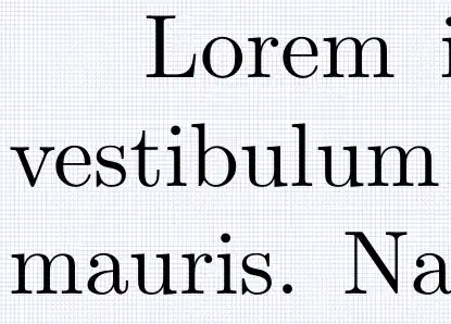 Small part of first paragraph