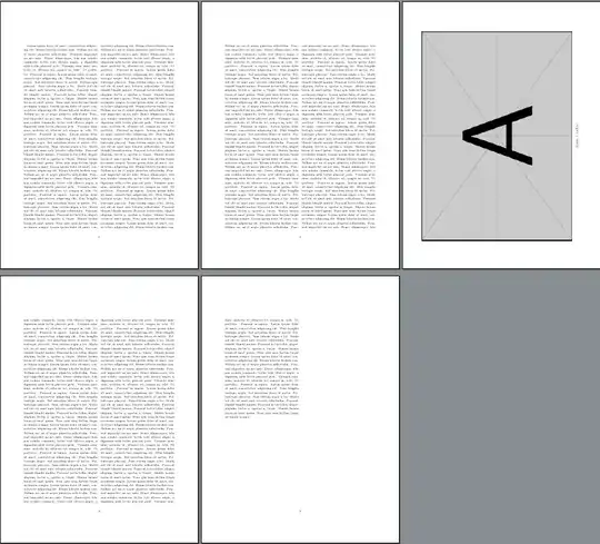 page numbers except on float page