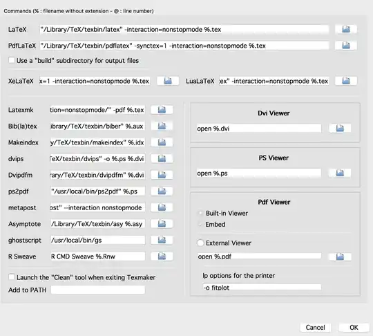 Preferences for TexMaker