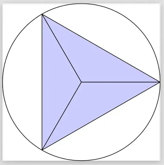 Circle and triangle with Better line loints