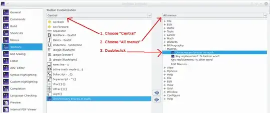 toolbar modification