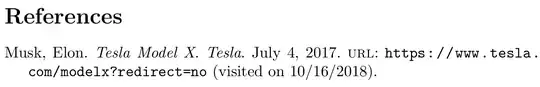 Musk, Elon. Tesla Model X. Tesla. July 4, 2017. url: https://www.tesla.com/modelx?redirect=no (visited on 10/16/2018).