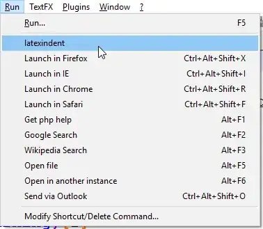 latexindent inside Notepad++