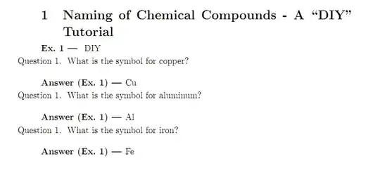 without redefining QuestionIndent