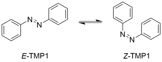 E-Z azobenzene photomerisation