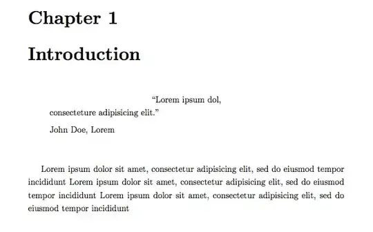 Here's a sample of how it initially looked