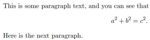Punctuation in display math