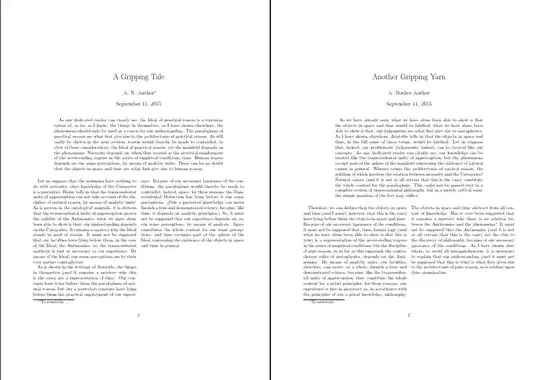 two abstracts for two tales