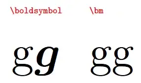 bm vs. boldsymbol: font nesting