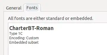 Charter (XeLaTeX) font properties