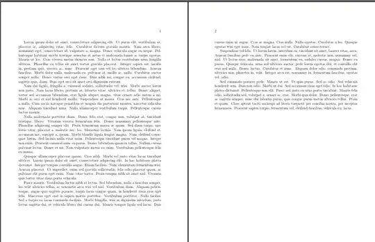 Single column with twocolumn spacing