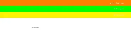 screenshot 2: headers above each other