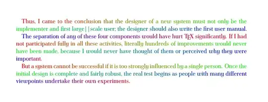 Colorful Latex document