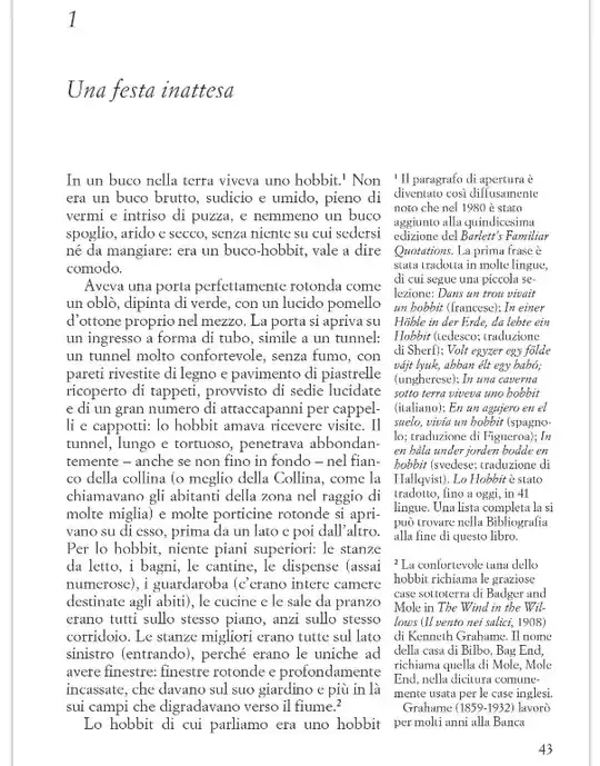 Margin Notes Hobbit