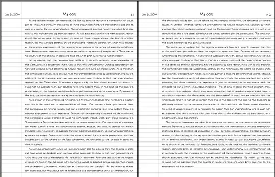 Lined paper for Kant?