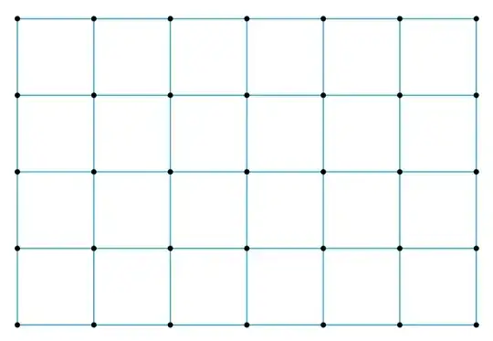 square grid with dots